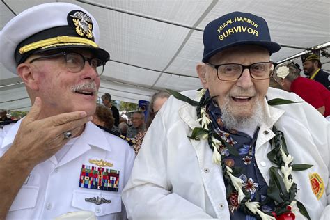 Centenarian survivors of Pearl Harbor attack return to honor those who died 82 years ago